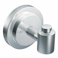 Csi Donner Moen DN0703CH Robe Hook, 30 lb, 1-Hook, Zinc, Chrome, Wall Mounting 445851